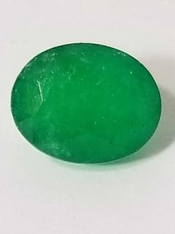 9.52 Ct Natural Grenn Oval Cut Emerald GGL Cert