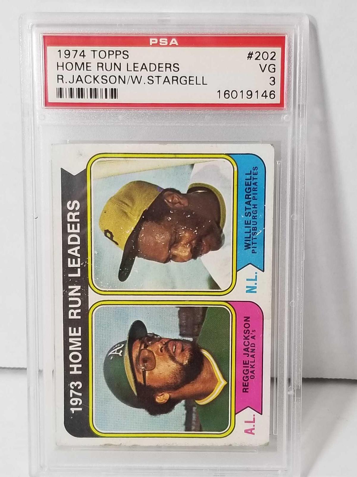 1974 Topps Home Run Leaders PSA Graded VG 3