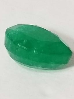 10.97 Ct Natural Green Pear Cut Emerald GGL Cert