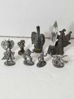 Pewter DC 1985 Figures 8 Units