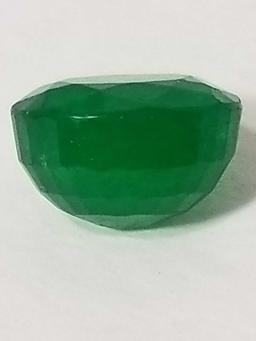 11.87 Ct Natural Green Oval Cut Emerald GGL Cert