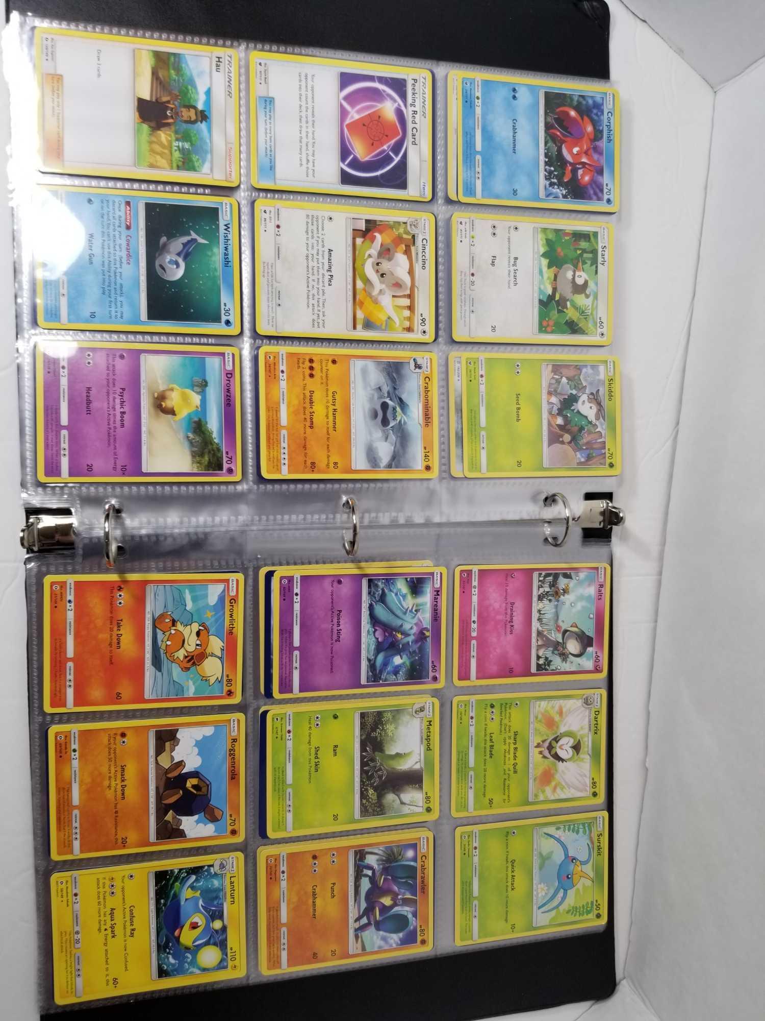 Binder Full of Pokemon Cards in Pages