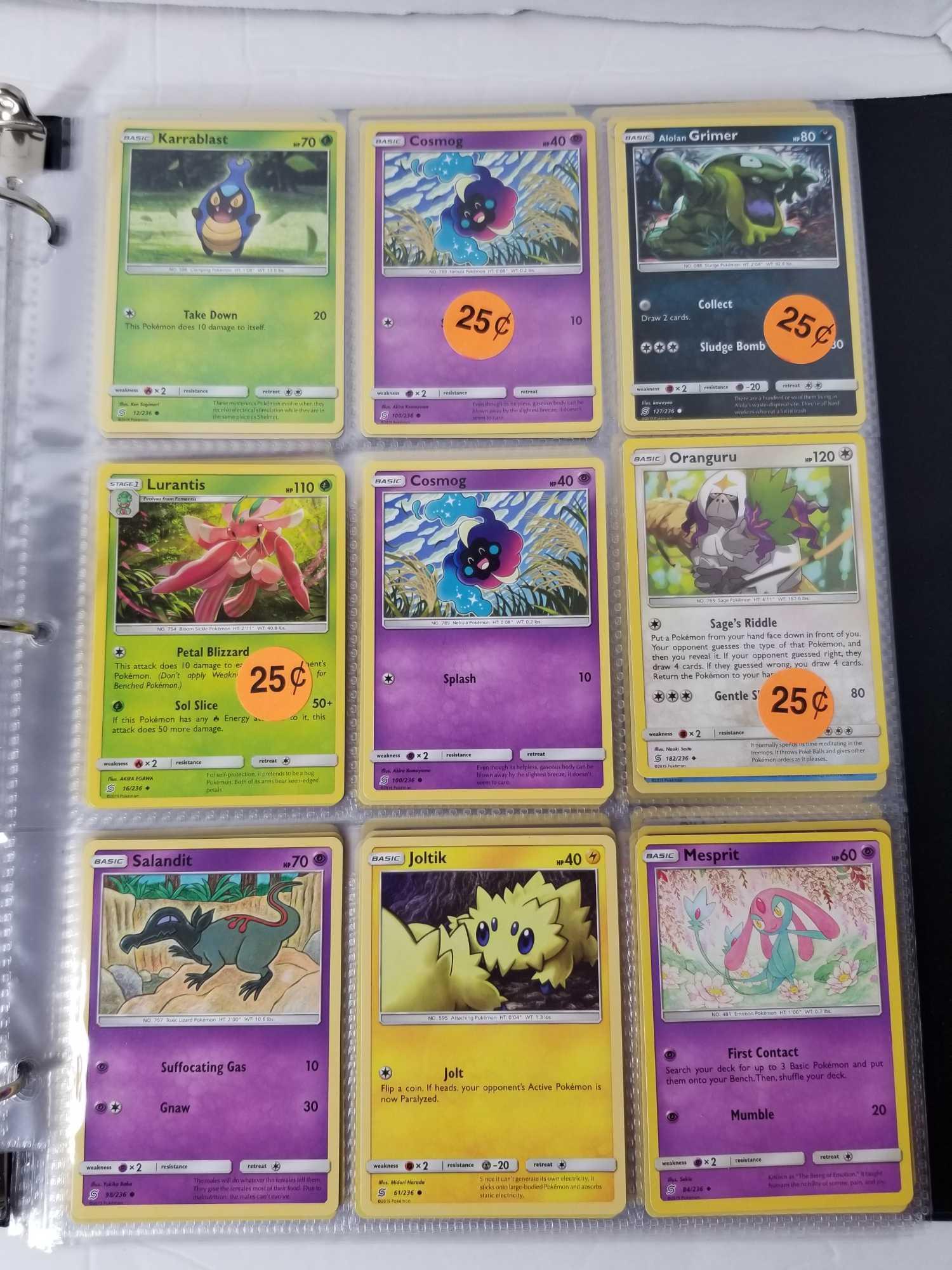 Binder Full of Pokemon Cards in Pages