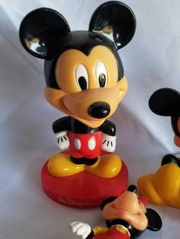 Disney Mickey and Minnie Mouse Figures Plate