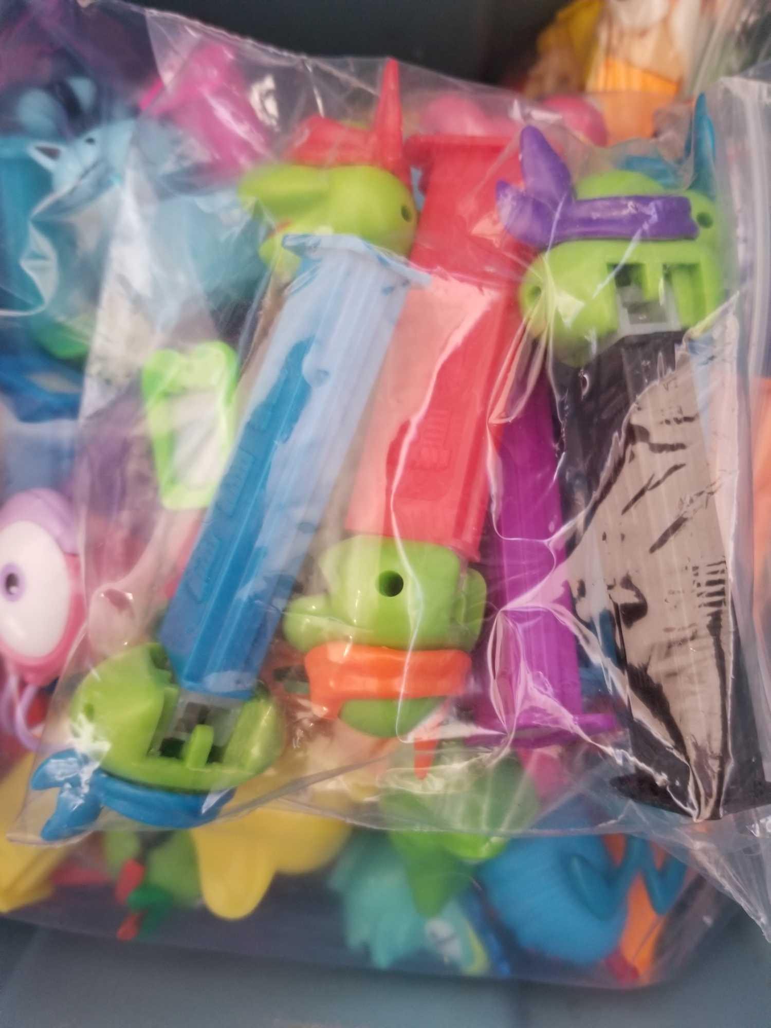 Bin Full of Pez Dispensers