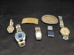 Geneva. Casio and more Watches Marlboro and West Texas Belt buckles. Watches non tested