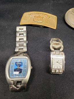 Geneva. Casio and more Watches Marlboro and West Texas Belt buckles. Watches non tested