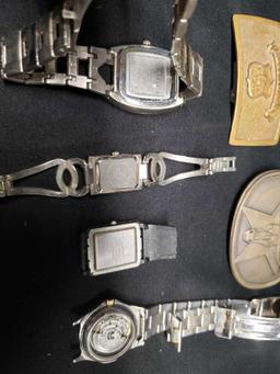 Geneva. Casio and more Watches Marlboro and West Texas Belt buckles. Watches non tested