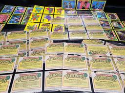 Ninja turle and 6 Garbage pail trading cards