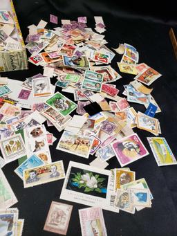 Mixed lot of stamps. Foreign and Domestic. Italian. Mexico. Philippines. Magyar Posta.