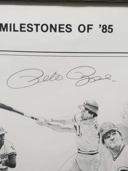 Pete Rose Signed Christopher Paluso Artwork