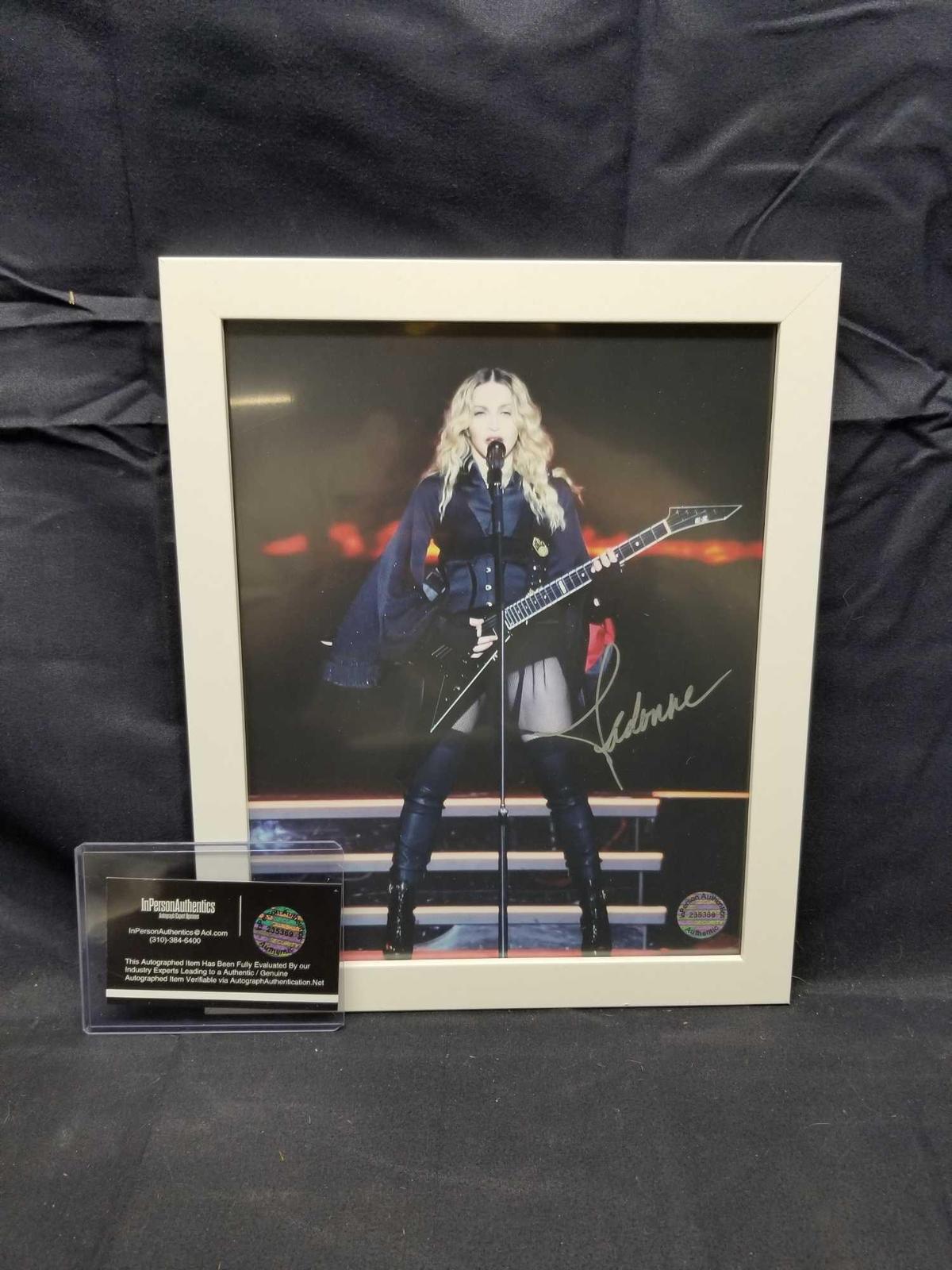 Madonna Signed Photo COA