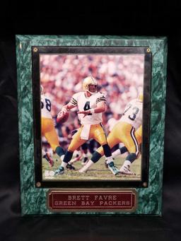 Brett Favre Green Bay Packers plaque