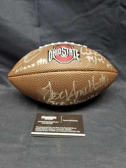 Archie Griffin Eddie George Troy Smith Heisman Signed Football