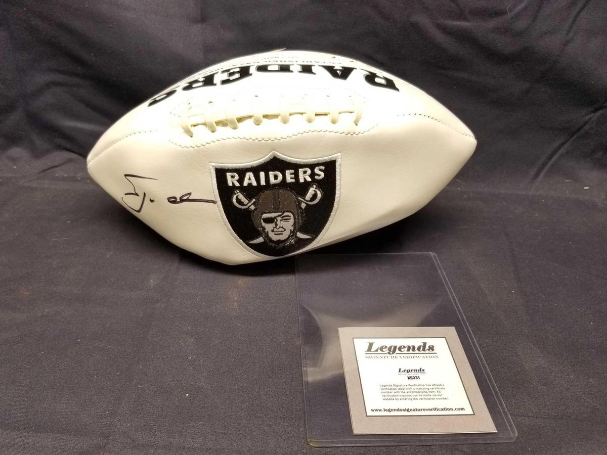 Jon Gruden Raiders Signed Football COA