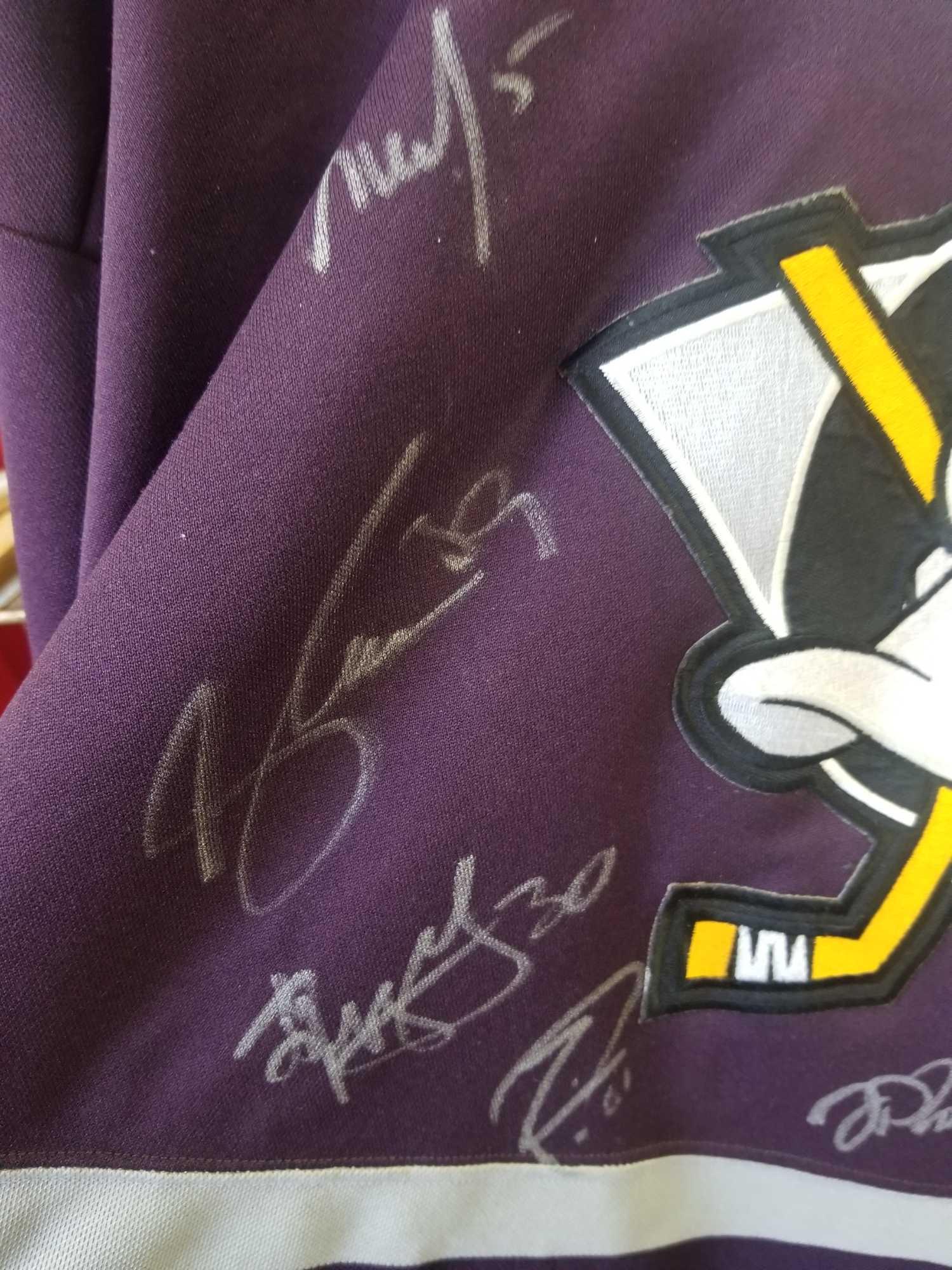 Mighty Ducks Multiple Signed Jersey 16 Sigs