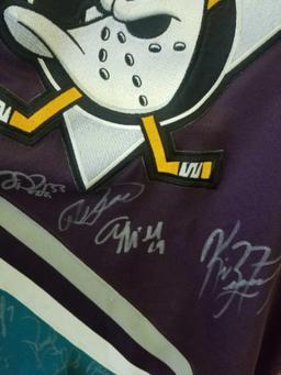 Mighty Ducks Multiple Signed Jersey 16 Sigs