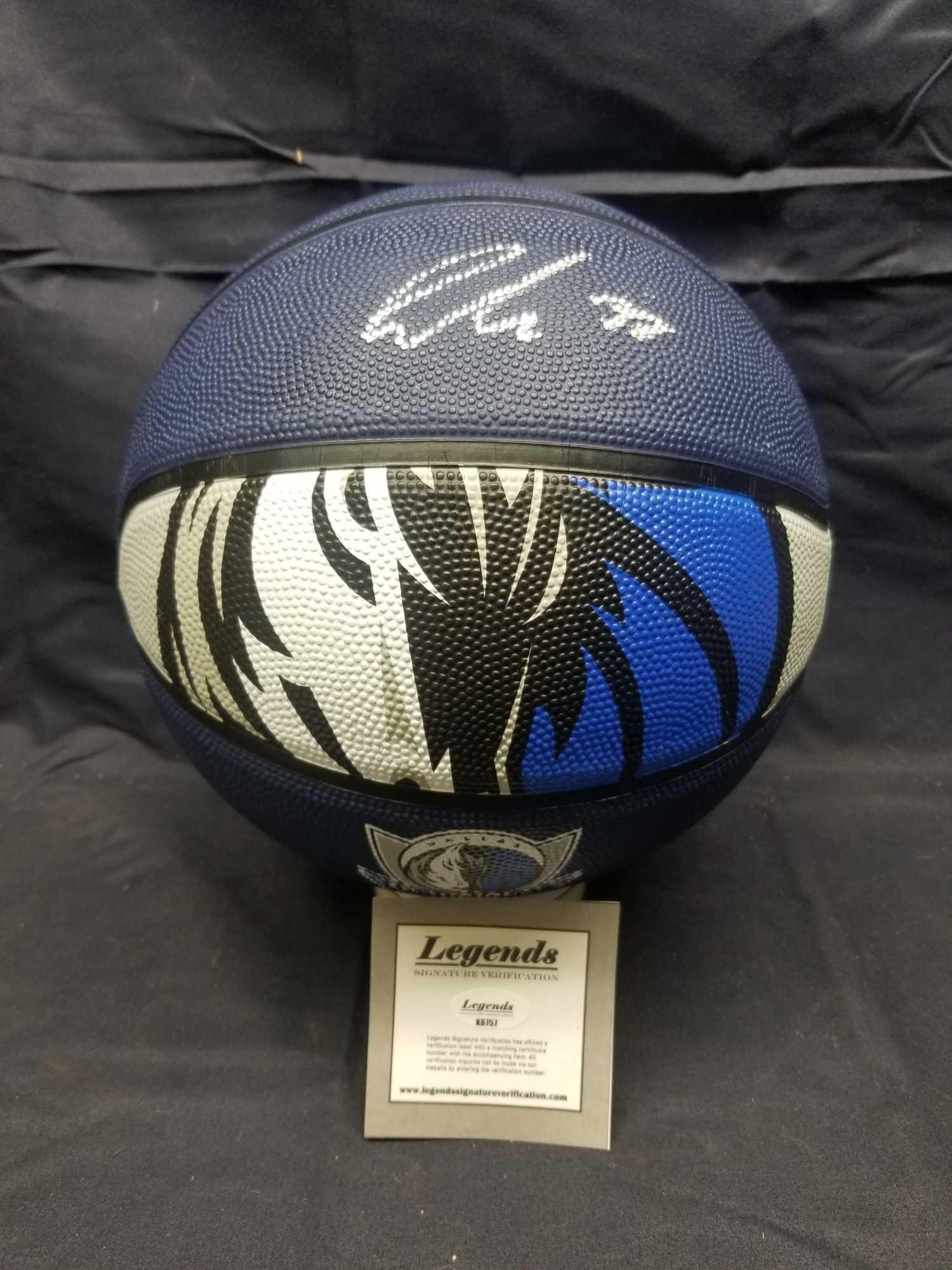 Luka Doncic Signed Mavericks Basketball COA