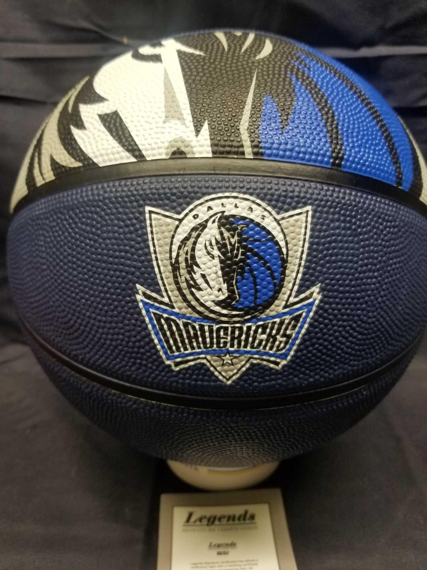 Luka Doncic Signed Mavericks Basketball COA