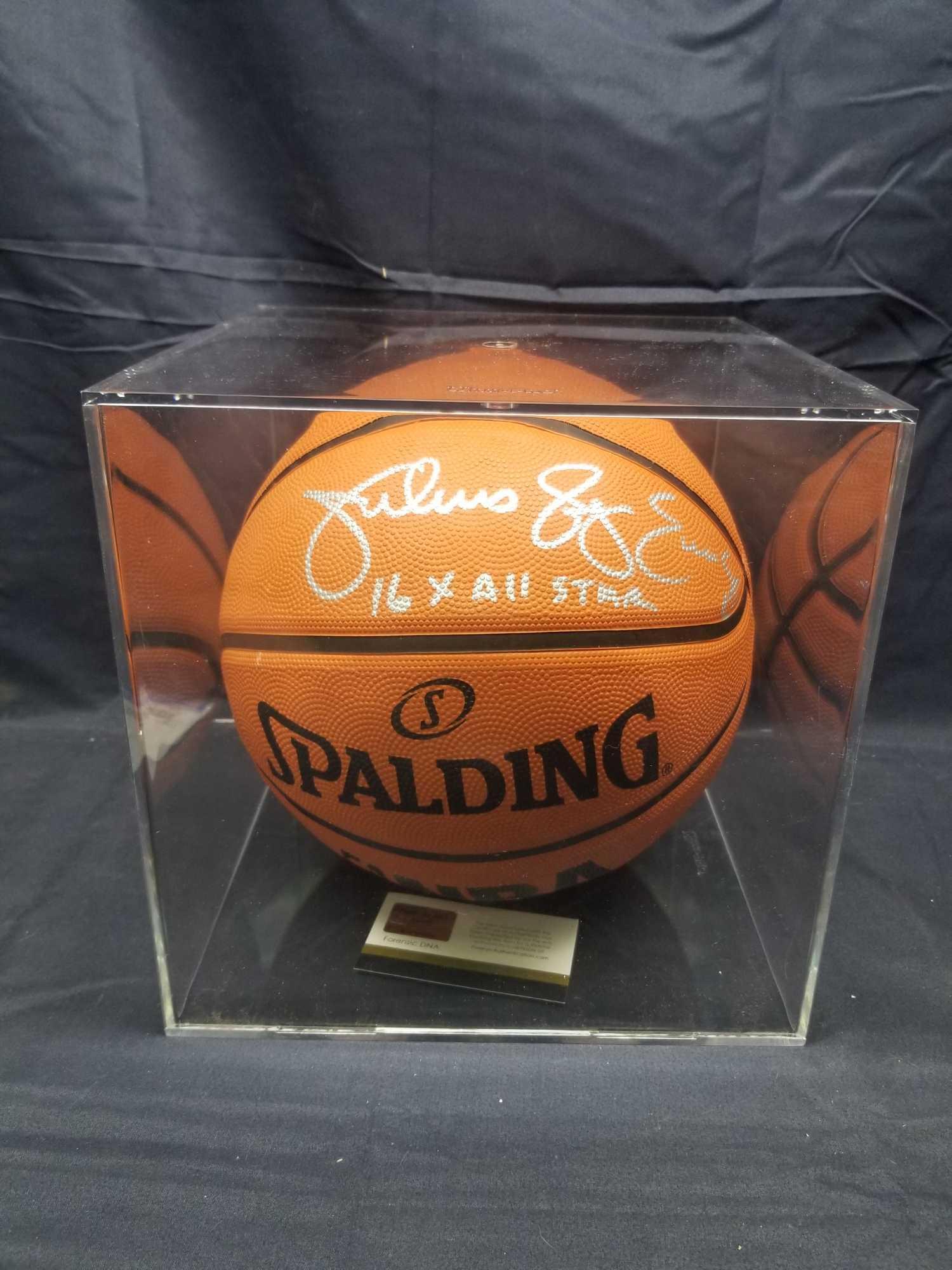 Julius Erving Signed Basketball COA