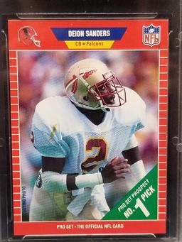 1989 Pro Set Deion Sanders Rookie GMA Mint 9