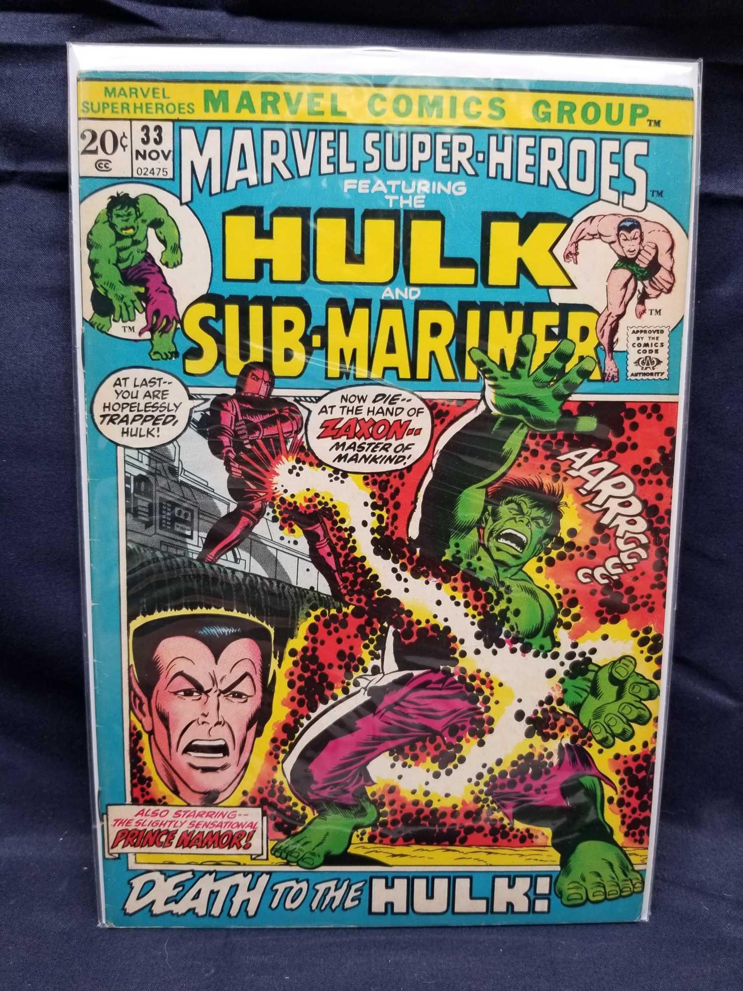 Vintage Marvel Hulk and Sub Mariner Comics 7 Units