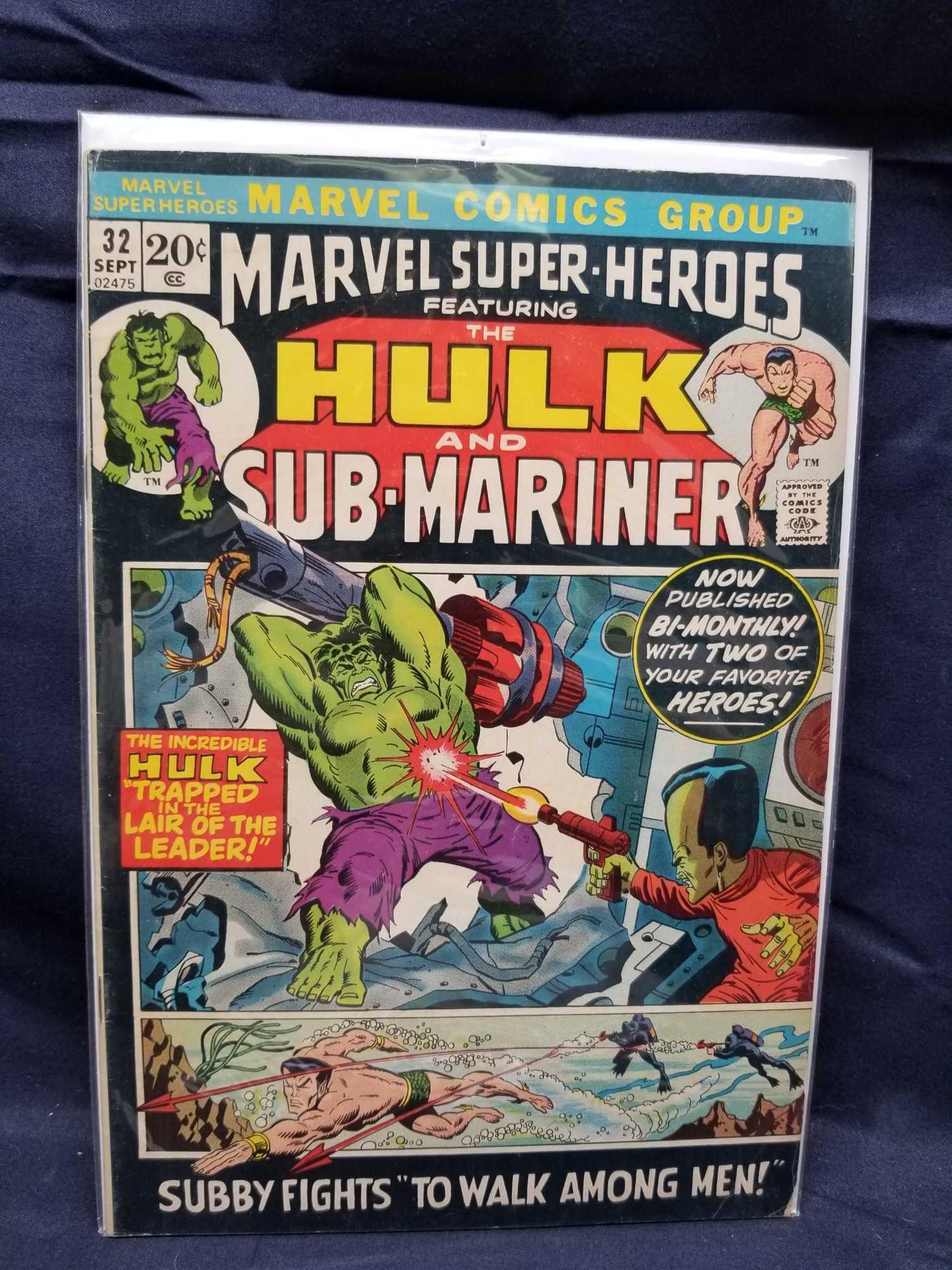 Vintage Marvel Hulk and Sub Mariner Comics 7 Units