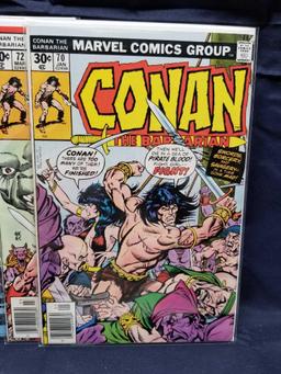 Vintage Marvel Conan Comic Books 7 Units