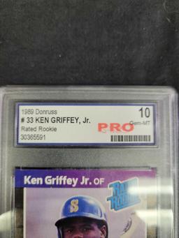 1989 Donruss Ken Griffey jr Rookie card Gem mint 10