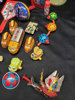 Vintage Metal Noise makers and toys. Very Unique. Most work.