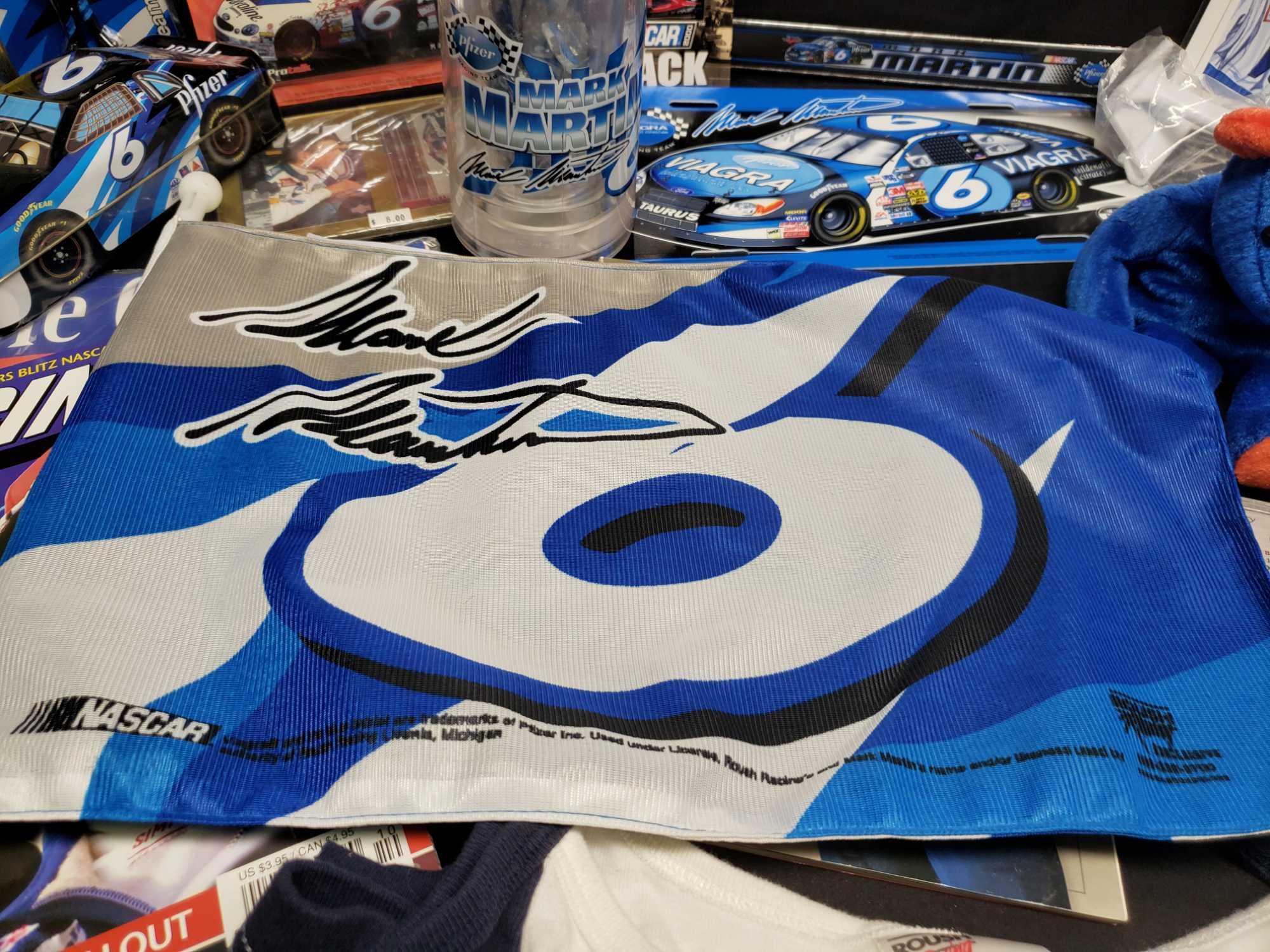 Nascar Mark Martin Memorabilia. Magazines, Trading Cards, Flags, Mugs and more