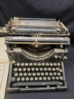 Vintage Underwood Typewriter and the New Rational Typewriting book