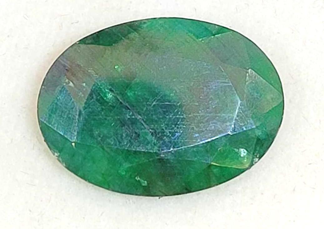 Forest Green Natural Mined Emerald 13.51ct Oval Cut Gem Stone