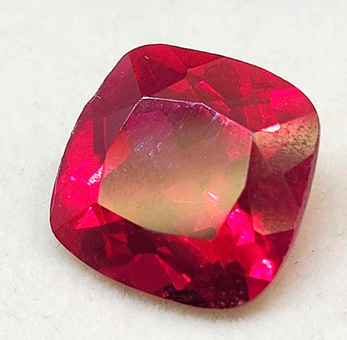 Princess Cut Red Ruby 9.70ct Gem Stone