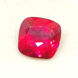 Princess Cut Red Ruby 9.70ct Gem Stone