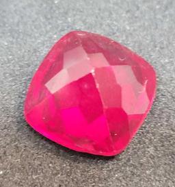 Princess Cut Red Ruby 9.70ct Gem Stone