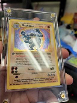 Pokemon cards 1st edition Machamp's 1 shadowless