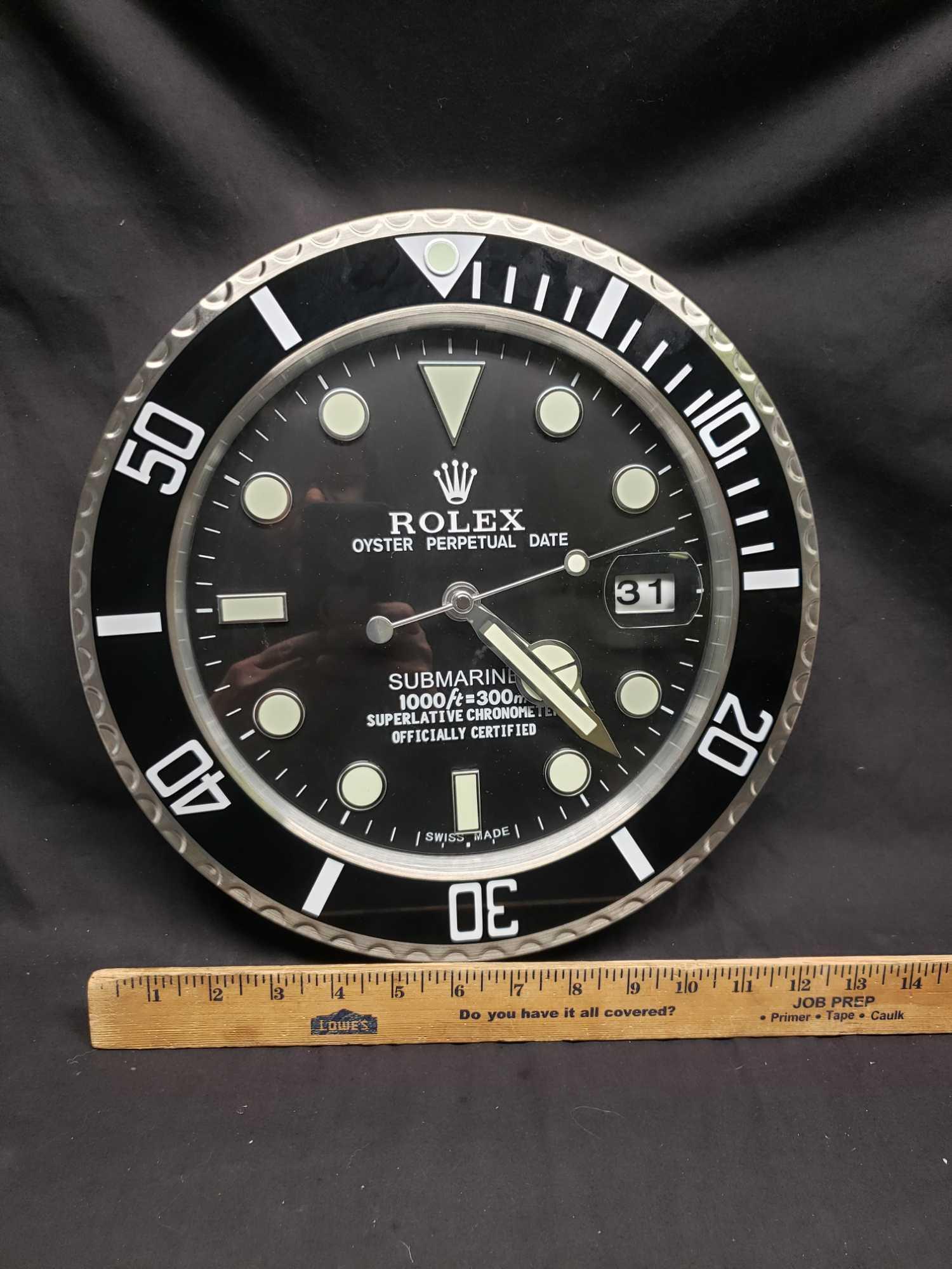 Rolex Dealer Display Electric Wall Clock