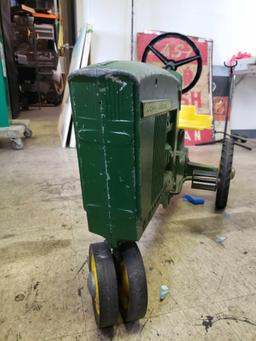Vintage John Deere Childs Tractor 24 x 40 in