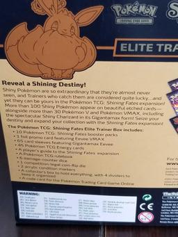 2021 Pokemon Shining Fates Elite Trainer Box