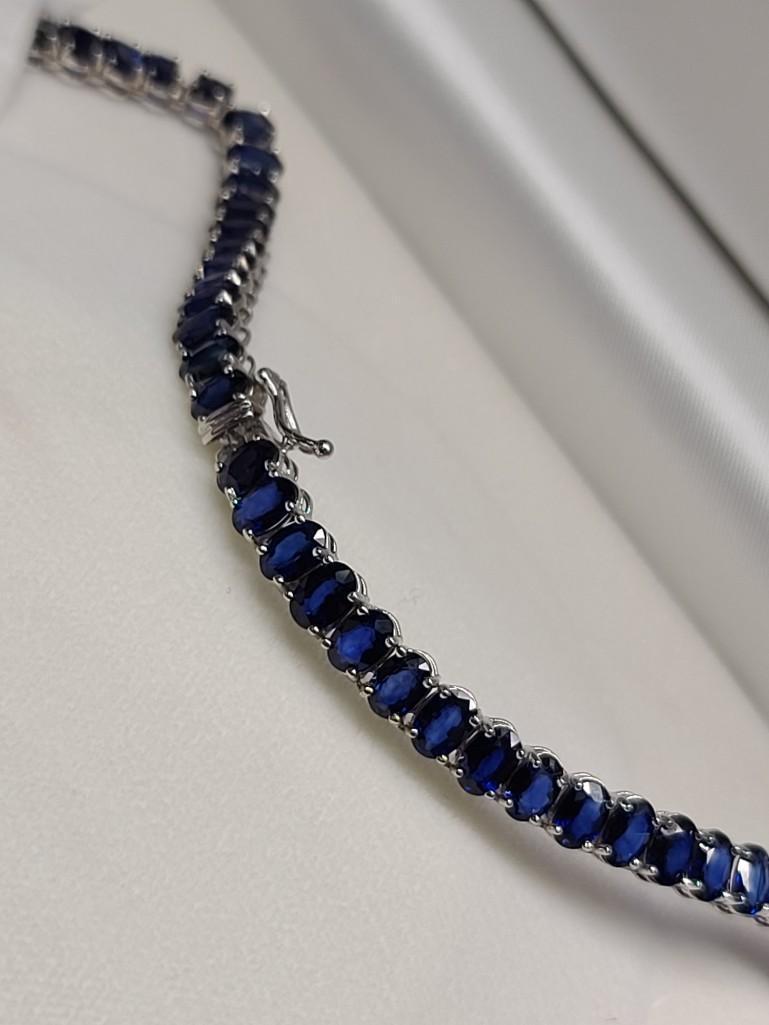 Ben Bridge 14kt white gold Sapphire & Diamond necklace