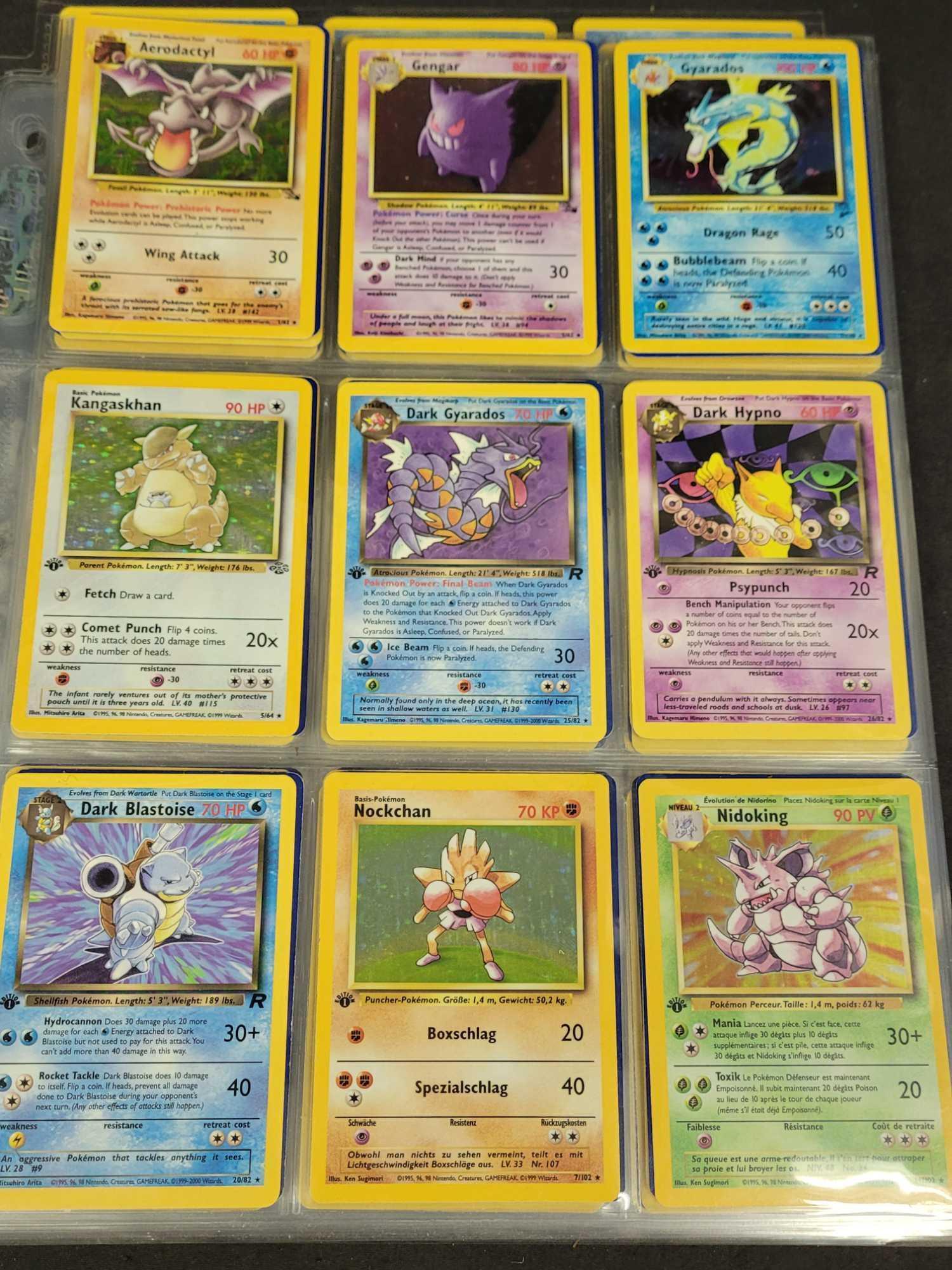 Pokemon cards WOTC 1st edition, shadowless, holo,