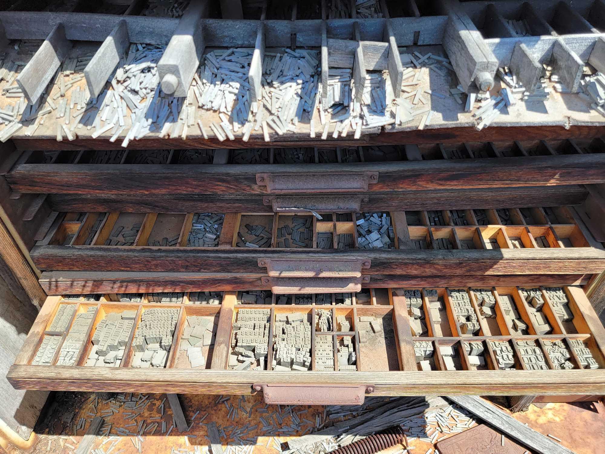 Cabinet Shelving Full of Hardware Number Letter type