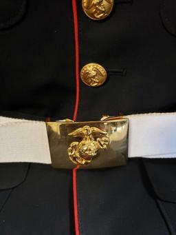 Marine Sergeant Dress Uniform 44 L and Hat