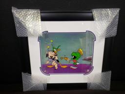 2016 Animation Art. Duck Dodgers Sericel w Color Background COA & Appraisal