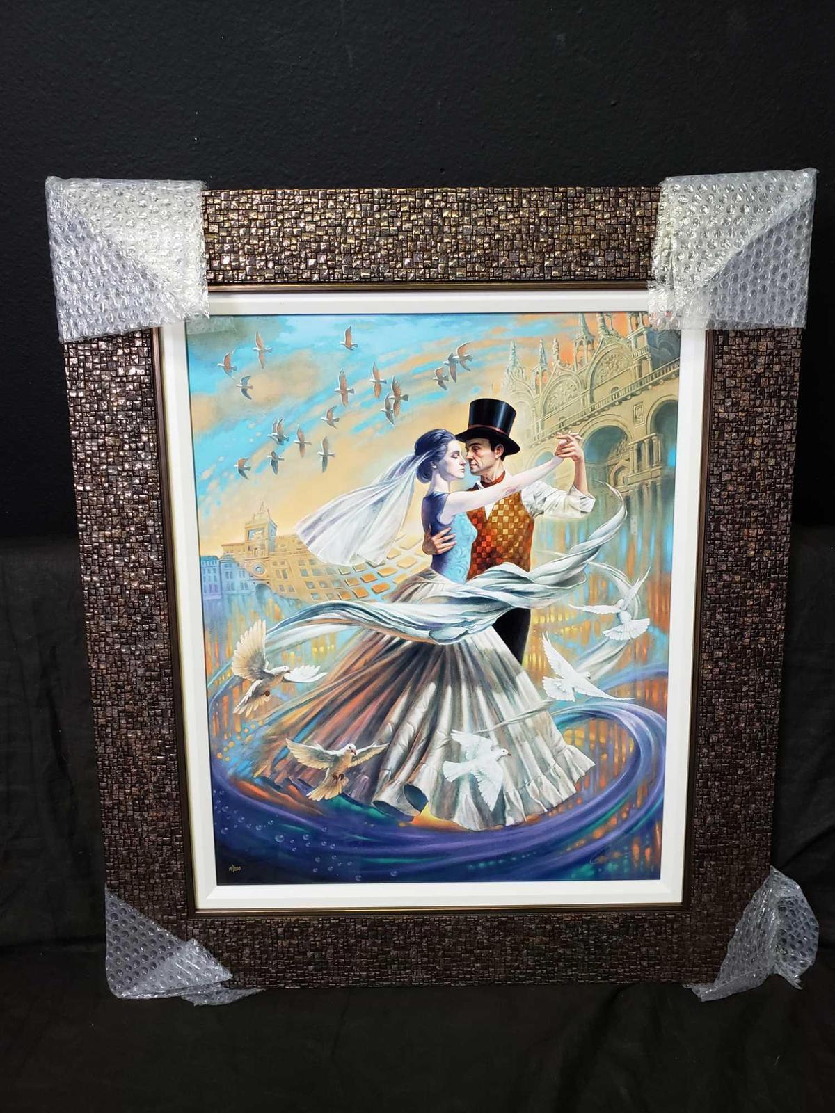 2019 Michael Cheval. Dance with the Wind w COA & Appraisal. Signed