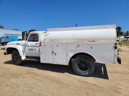 1966 Ford Service Gas Engine Truck w/ Water Tank Assembly VIN F50AK873386 sold for parts only