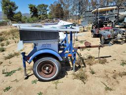 2006 Patriot Energy Services 9ft Long Speed Awareness Sign Solar Utility Trailer sold for parts only