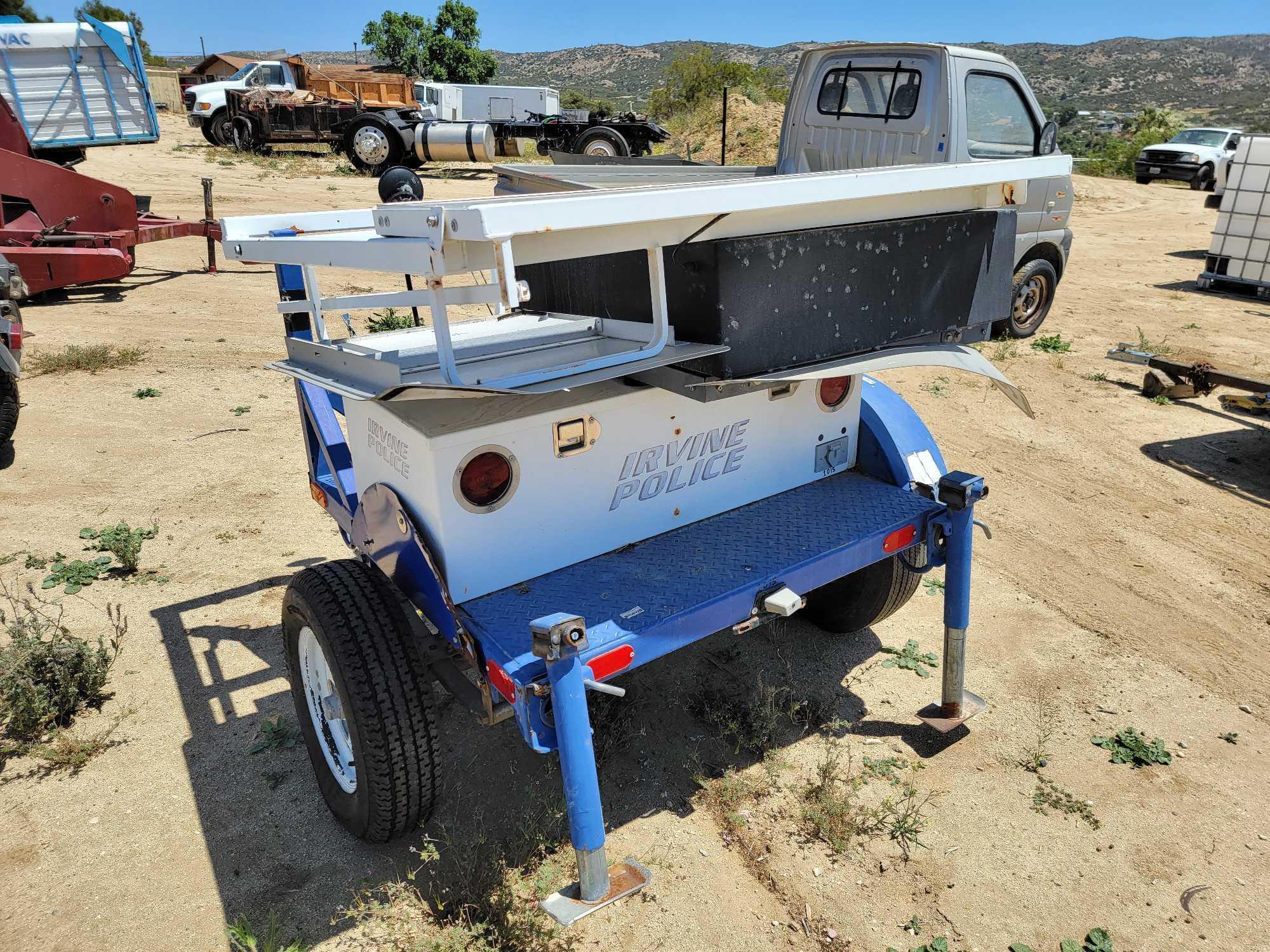 2006 Patriot Energy Services 9ft Long Speed Awareness Sign Solar Utility Trailer sold for parts only