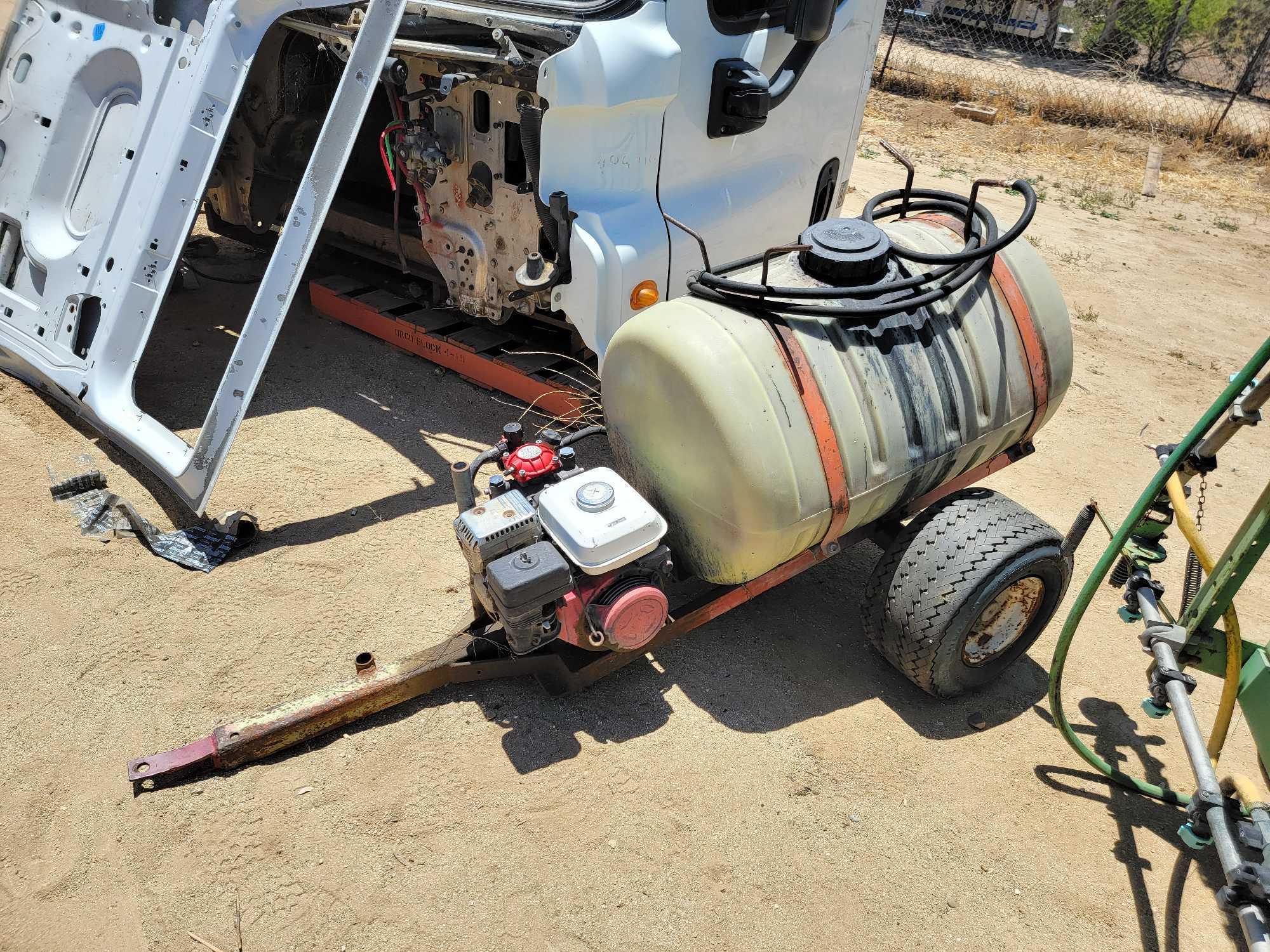 6ft Tow Behind Fluid Tank w/ Pump Trailer